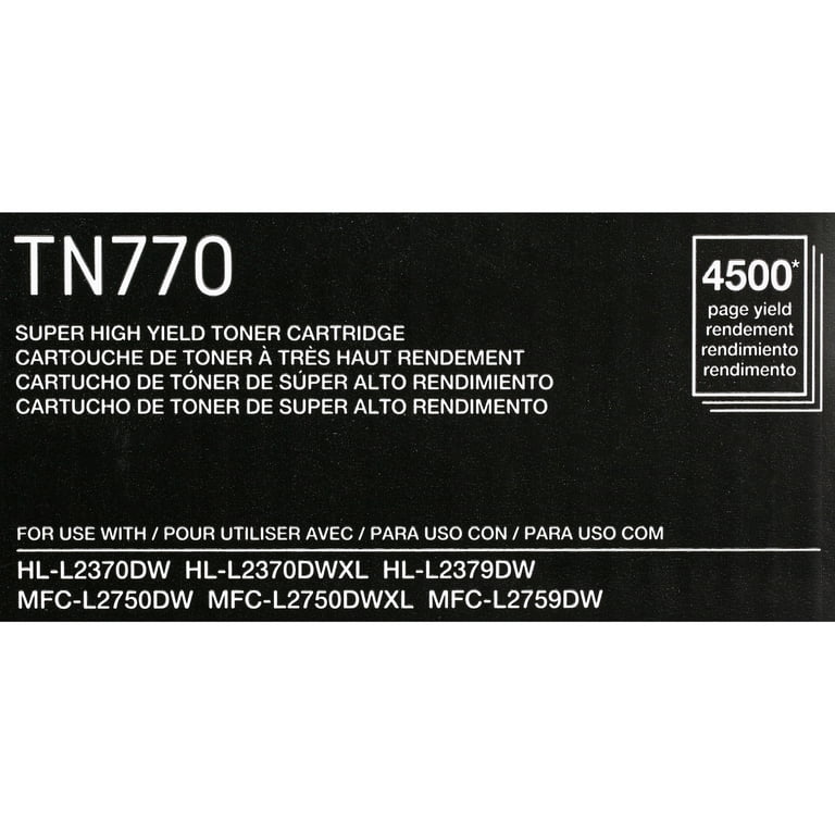 ７８９７７８９７ Brother Genuine TN770 Super High-Yield Toner Cartridge for Laser