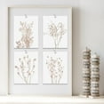 thumbnail image 2 of PixonSign 4 PCS Adhesive Canvas Posters Pastel Brown Forest Plant Frameless Art Variety Nature Wilderness Digital Art Modern Decorative Elements Multicolor Botanical Floral Artwork - 11"x14", 2 of 5