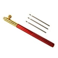 thumbnail image 1 of French Embroidery Crochet Hook with 3pcs for work Beading Craft Beginners Set - Red_Metal, 1 of 6