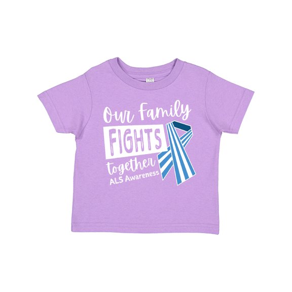 Inktastic Our Family Fights Together Als Awareness Boys or Girls Toddler T-Shirt