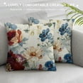 thumbnail image 3 of Qinduosi Throw Pillow Covers of Spring Decorative Pillow Covers Floral Farmhouse Cushion Case for Sofa Couch Living Room Outdoor White, 3 of 5
