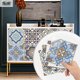 thumbnail image 1 of Pegatinas de escalera de ladrillo de flores duras creativas de moda pegatinas de pared 3D pegatina de gabinete a prueba de aceite de azulejo impermeable, Turquía clásica JM  MX-0139563FYD, 1 of 5