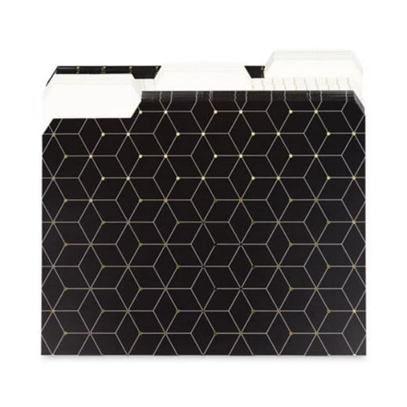 1 by 3 Cut Fashion File Folders, Assorted Colors