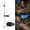 Black-E, variant on Rainproof Solar Filament Ground Plug Light,Energy Saving Lawn Lamp,Warm Ambience Lighting for Garden Courtyard Villa Exterior
