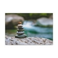 thumbnail image 3 of Rocks Stacked in Balance Forest Floral Nature Photography Canvas Wall Art for Home Decor Ready-to-Hang, 3 of 18