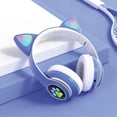 thumbnail image 1 of Audífonos Diadema Gato Moreka STN-28 Bluetooth RGB Azul, 1 of 9