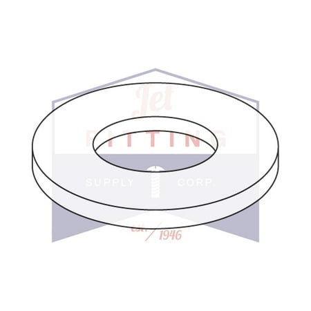 

#2 Flat Washer Nylon Natural (Quantity: 5000) Full Size: 2 x 1/4 x 0.062