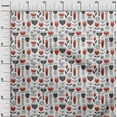 thumbnail image 3 of oneOone Cotton Cambric Orange Fabric African Floral Sewing Fabric By The Yard Printed Diy Clothing Sewing Supplies 56 Inch Wide, 3 of 4