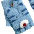 thumbnail image 4 of ZPYESWOW Toddler Kids Short Knitted Gloves Winter Thick Fleece Lining Mittens Winter Cute Tiger Clamshell Gloves Kids Gloves Winter for Toddler Boy, 4 of 4