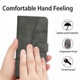 thumbnail image 3 of for iPhone 15 Pro Wallet Case with 2 Card Slots & 1 Cash Pocket, 3 in 1 PU Kickstand PU Leather Phone Cover Magnetic Flip Phone Case, Sturdy & Shockproof Phone Case with Wrist Strap - Gray, 3 of 7
