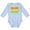 AE-Light Blue, variant on Inktastic Half Birthday 1/2 Boy Alligator Boys Long Sleeve Baby Bodysuit
