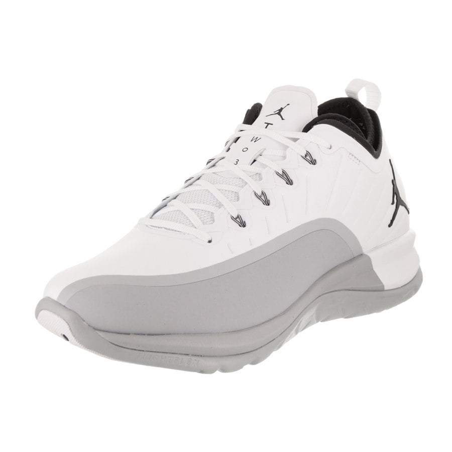 Mens Air Jordan Trainer Prime White Wolf Grey Black 881463-103 - Walmart.com