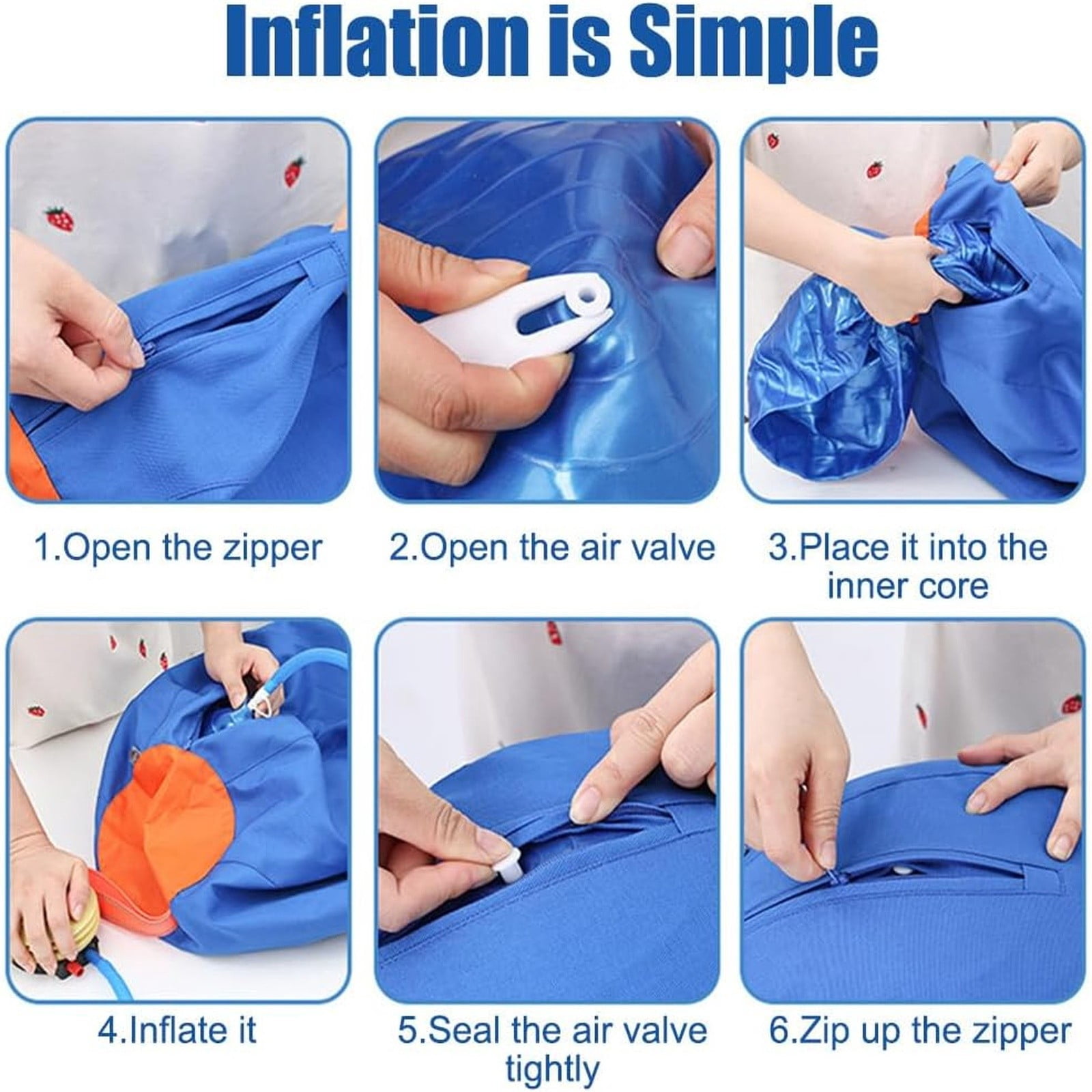 Jumbo Dog Herding Ball Inflatable Giant Dog Toy Durable Anti Tear Calming Exercise Ball with Cover Pump for Large Medium Small Dogs Training Play 25–55cm