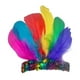 thumbnail image 2 of Diadema de plumas para disfraz, escenario, espectáculo, festival, carnaval, Halloween Multicolor, 2 of 9