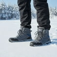 thumbnail image 5 of Ecetana Snow Boots for Men Winter Warm Ankle Boots Non-Slip Waterproof Outdoor Hiking Shoes, 5 of 6