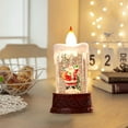 thumbnail image 3 of JLFNYA Christmas Decorations Clearance！Christmas Water-filled Luminous Candle Light Night Light Wind Lamp Ornaments Santa Claus Small Gift Christmas Tree Decoration, 3 of 5