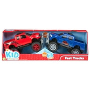 Kid Connection Fast Trucks, 2 Pack, Friction Powered