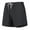 Black, variant on Womens High Waisted Shorts with Pockets - Quick Dry Nylon Spandex Stretchy Lounge & Athletic Shorts with Drawstring, Blue,Size S