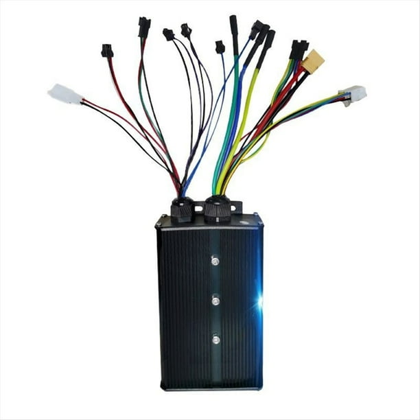 Controlador de Bicicleta Eléctrica de 48 V-72 V, 60 A, 3000 W, Sinusoidal de Modo Dual, 18 Tubos, Ideal para Reacondicionamiento de Bicicletas de Montaña con Motor.
