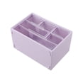 thumbnail image 4 of Desktop cosmetic storage box drawer-style six-grid acrylic storage box dustproof Purple, 4 of 9