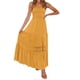 thumbnail image 1 of Generic Pure Color Tube-Top Hem Long Sleeveless Retro Bohemian Waist-Tight Temperament Dress, 1 of 1