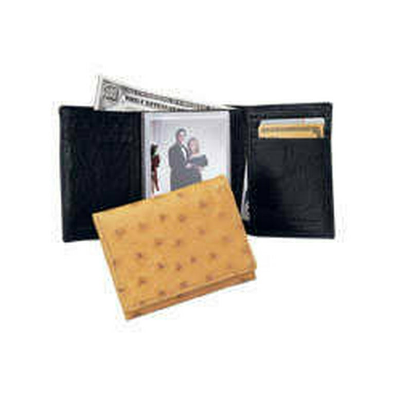 Budd outlet leather women's ostrich leather wallet