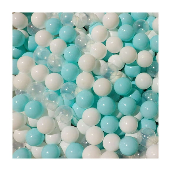 Fairnull 100Pcs Ball Pit Balls Thickened Eco-friendly Smooth Reusable Bite-resistant Hand-on Ability PE Material Macaron Color Pit Balls Kindergarten Toy