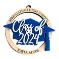 thumbnail image 2 of Tnobhg Class of 2024 Graduation Sign Wooden High School College Wooden Card Holder Graduation Ceremony Accessory, 2 of 8