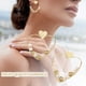 thumbnail image 1 of HomeKingdee Fashion Exaggerated Vintage Peach Heart Earrings with Pearl - Gold Color​en Alloy Dangle Earrings for Women, Ideal for Gifts, Parties, and Holidays, 1 of 5