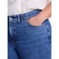 thumbnail image 4 of Terra & Sky Women's Plus Signature High Rise Skinny Jeans, 30" Inseam, Sizes 16W-26W, 4 of 5