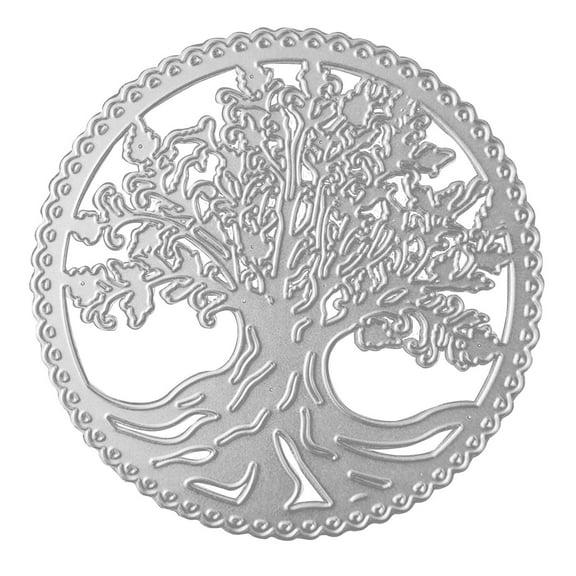 Metal Die Cut Round Lace Tree Cutting Dies for Creative Embossing Stencil for Scrapbooking DIY Album Paper Cards Art Sew