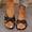 Black, variant on Eltusu Women Flat Slide Sandals, Non Slip Breathable Summer Open Toe Beach Sandals Shoes Silver Size 8.5