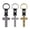 Black SPK001 Keyring, variant on Gift Stainless Steel Cross Leather Keyring Engraved Holiday Commemorative Metal Keyring