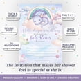 thumbnail image 2 of Dragon Baby Girl Baby Shower Invitations, 20 Fill-In Cards with Envelopes, 5x7 Baby Shower Invites & Supplies, New Baby Celebration Cards, Made in USA by Amanda Creation, 2 of 9