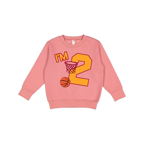 Inktastic Im Two Second Birthday Basketball Toddler Sweatshirt