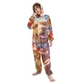 thumbnail image 5 of Golden Retriever American Flag One Piece Pajamas Soft Jumpsuit Cozy Sleep and Play Romper Zipper and Pockets 5-6T, 5 of 8