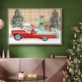 thumbnail image 6 of Santa on Wheels Collection A - Framed Gallery Wrapped Holiday Canvas - 17 x 25 - Natural Wood Frame, 6 of 8