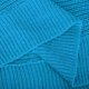 thumbnail image 3 of Suéteres Umfun para mujer, sueltos, informales, de punto, lisos, estampados, cuello redondo, manga 3/4, suaves al tacto, ligeros, azul claro, talla S, 3 of 5