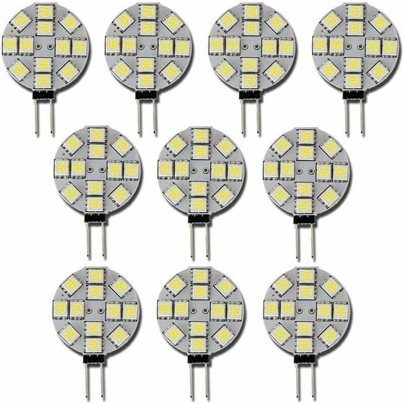 G4 Led Bulb, Halogen Lamp Replacement, High Lighting Efficiency Super Bright Smd, Lead And Mercury Free, Non-Dimmable Flicker-Free For Kitchen Cabinet, 10 Pcs
