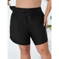 thumbnail image 3 of Charmo Plus Size Swim Shorts for Women High Waisted Board Shorts Tankini Swimsuit Bottom with Pockets, 3 of 7