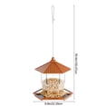 thumbnail image 3 of Tuvgenk Wild Bird Feeders Outdoor Squirrel Proof Hanging Platform Bird Feeder Garden Decorative Plastic Hopper Orange 9x9x8 inch, 3 of 6