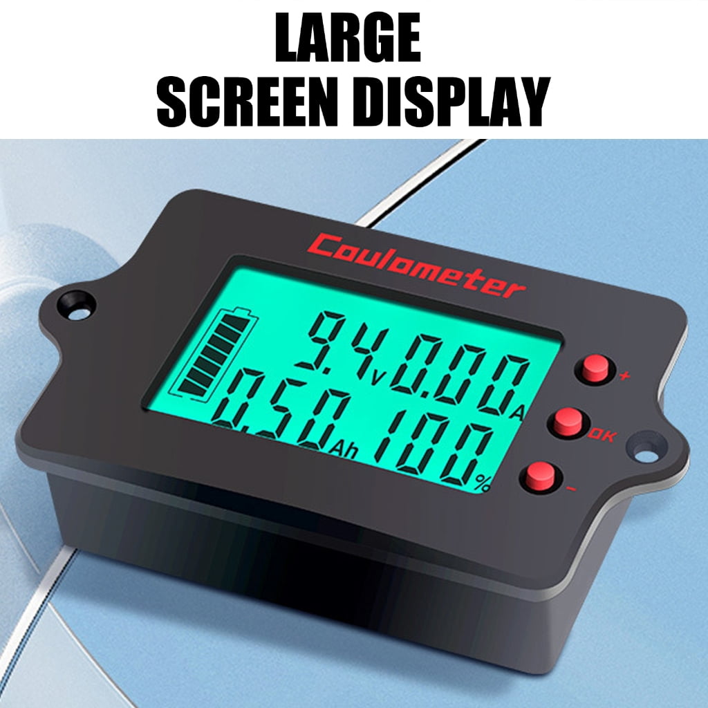 MOMOJIA Energy Data Storage Power Meter Digital Multimeter with LCD Display for Accurate Current Voltage Power Measurement Tool