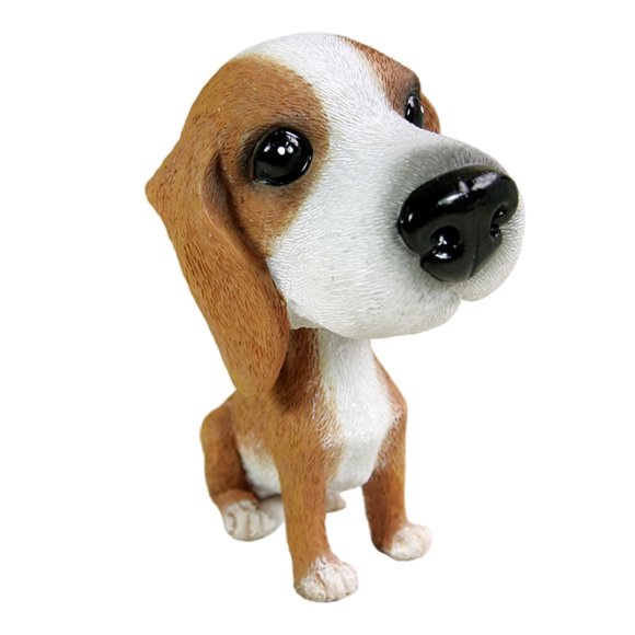 Ornement Bobble de Voiture Chiot, Décoration de Voiture Bobblehead pour Tableau de Bord, Déco de Chien à Tête Oscillante à Ressort pour Intérieur de Voiture, Maison, Bureau et Accessoires de Camion
