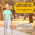 thumbnail image 6 of Vipole Trekker Cork Hiking Poles Ultralight Trekking Poles Come with Natural Cork Grips and Aluminum Adjustable Shafts - Walking Sticks - Set of 2 - Made in Italy, 6 of 9