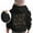 A2#-Black, variant on Girls Hooded Sweatshirt with "LOVE LIKE JESUS" Print - Casual Snap Button Pullover Hoodie for Kids Ages 2-13 Winter Top