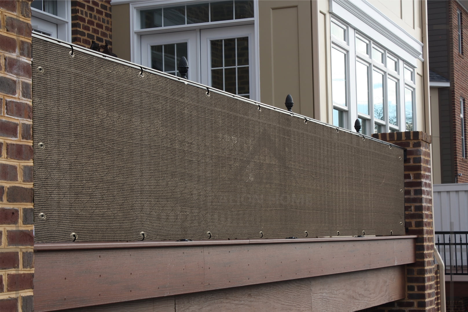 Alion Home Mocha Brown Elegant Privacy Screen For Backyard Deck, Patio