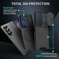 thumbnail image 4 of for Samsung Galaxy Z Fold 7 Heavy Duty Case with Camera Sliding Cover, Support Wireless Charging Hybrid TPU & PC Smoothly Anti-Fingerprint Slim Case Compatible with Samsung Galaxy Z Fold 7, Black, 4 of 9