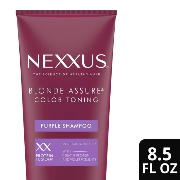 2X - Nexxus Blonde Assure Purple Shampoo Color Care Shampoo for Blonde Hair - 8.5 fl oz