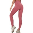 thumbnail image 6 of WLJ Women Solid Color Hole Hollow Out High Waisted Yoga Pants, 6 of 7