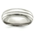 thumbnail image 1 of 925 Sterling Silver 6mm Wedding Ring Band Size 9 Fancy, 1 of 8